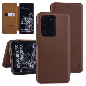 UNIQ Accessory Samsung Galaxy S20 Ultra Book Case hoesje - Bruin